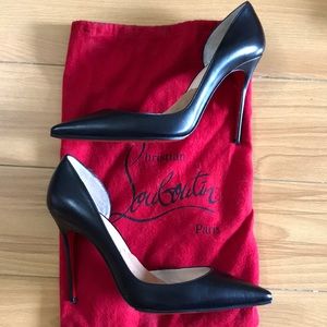 Size 39 Black Leather Christian Loubiutin Iriza